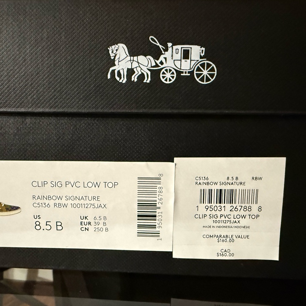 Coach Rainbow Signature Low Top Women’s 8.5 - Picture 6 of 6